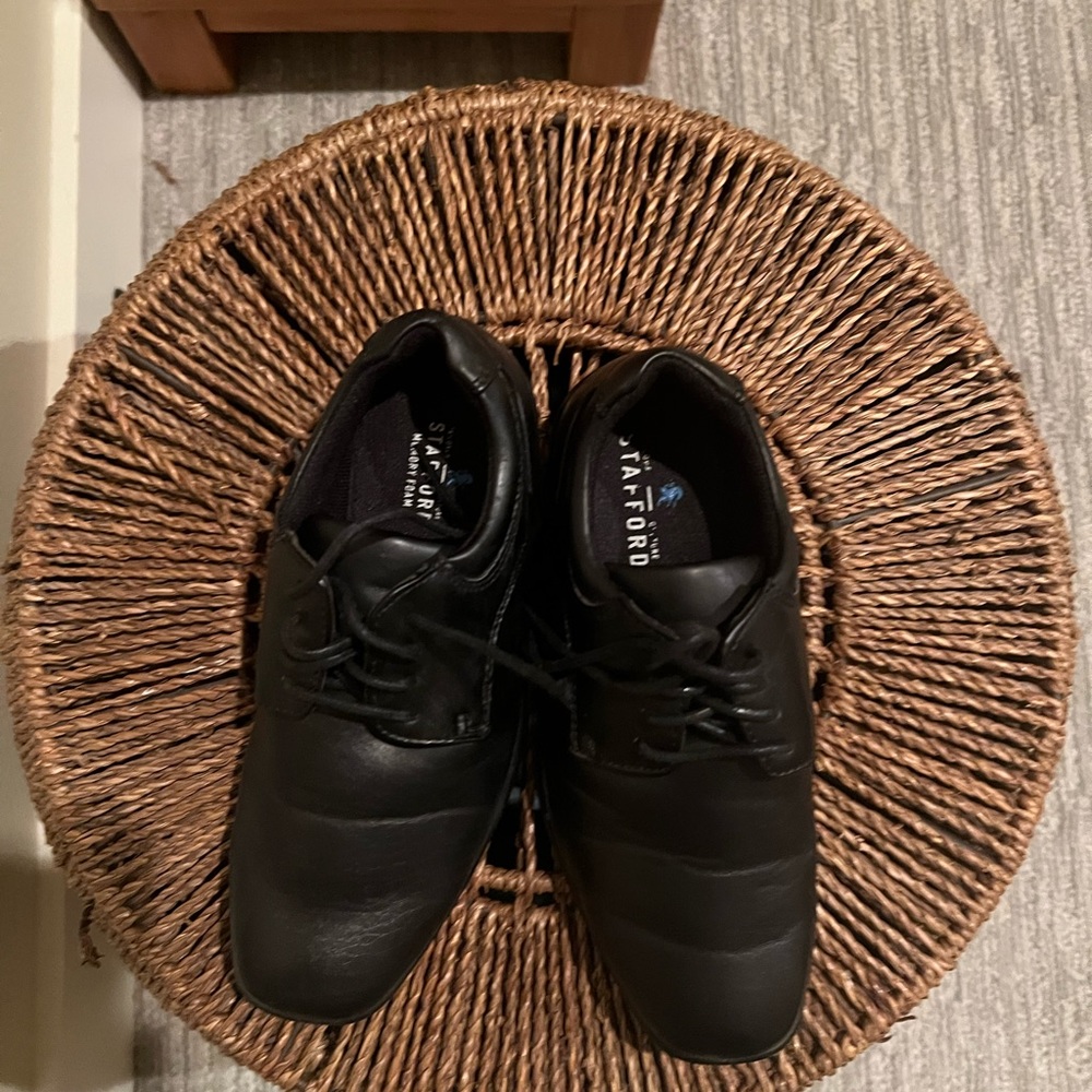 Stafford Little Kid Black Dress Shoes